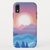Bergzonsondergang Abstract Case-Mate iPhone Case (Achterkant)