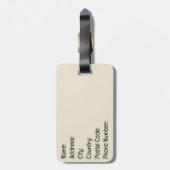 Bergzonsondergang Bagagelabel (Achterkant verticaal)