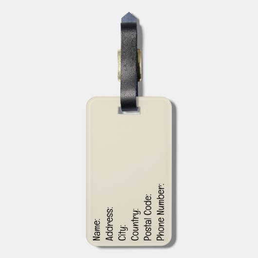 Bergzonsondergang Bagagelabel (Achterkant verticaal)