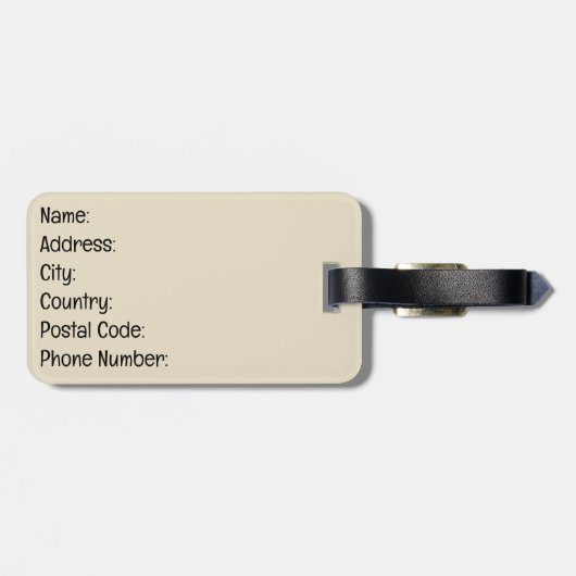 Bergzonsondergang Bagagelabel (Achterkant horizontaal)