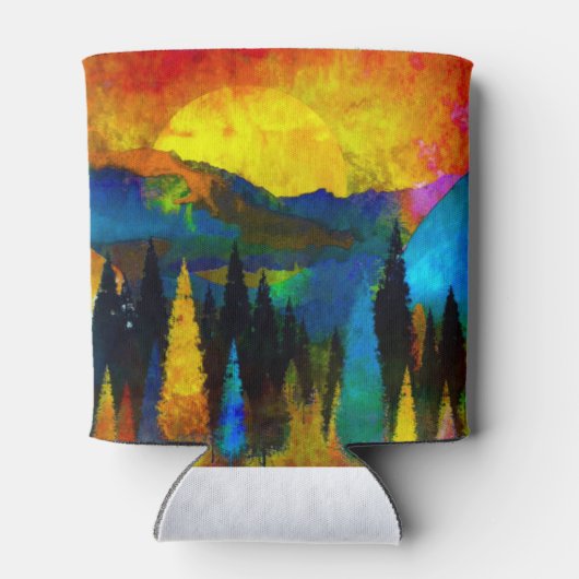 Bergzonsondergang Blikjeskoeler (Achterkant)