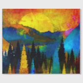 Bergzonsondergang Cadeaupapier (Vlak)