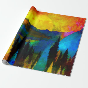 Bergzonsondergang  cadeaupapier
