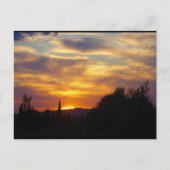 Bergzonsondergang Landschap Briefkaart (Voorkant)