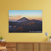 Bergzonsondergang Landschapsfoto Indonesië Canvas Afdruk (Insitu (Woonkamer))