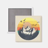 Bergzonsondergang Magneet (Voorkant / Achterkant)