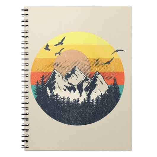 Bergzonsondergang Notitieboek (Voorkant)