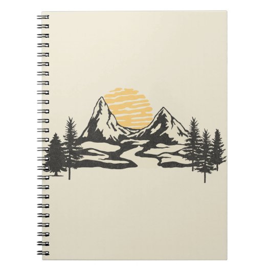 Bergzonsondergang Notitieboek (Voorkant)