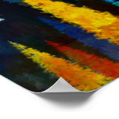 Bergzonsondergang Poster (Hoek)