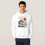 Bergzonsondergang Schoonheid Hoodie (Voorkant volledig)