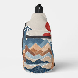Bergzonsondergang Schoonheid Sling Bag
