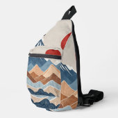 Bergzonsondergang Schoonheid Sling Bag (Rechterhoek)
