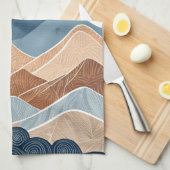 Bergzonsondergang Schoonheid Theedoek (Quarter Fold)