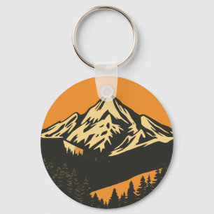 bergzonsondergang sleutelhanger