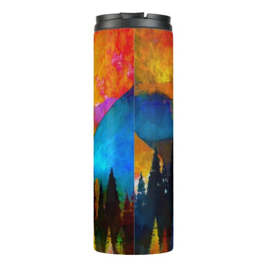 Bergzonsondergang Thermosbeker (Achterkant)