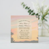 Bergzonsondergang Trouwdag Kaart (Staand voorkant)