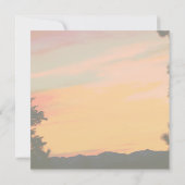 Bergzonsondergang Trouwdag Kaart (Achterkant)