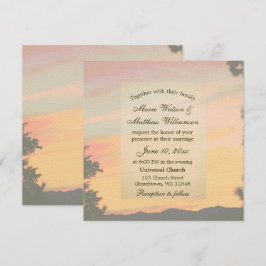 Bergzonsondergang Trouwdag Kaart