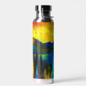 Bergzonsondergang Waterfles (Links)