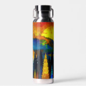 Bergzonsondergang Waterfles (Voorkant)