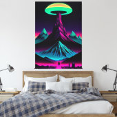 bergzuiger canvas afdruk (Insitu (Slaapkamer))