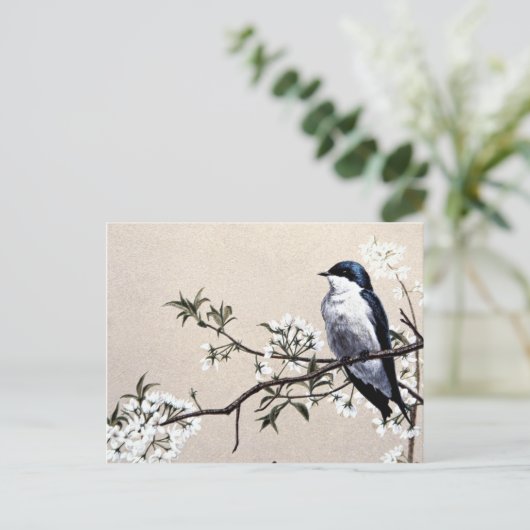 Bergzwaluw Briefkaart (Staand voorkant)