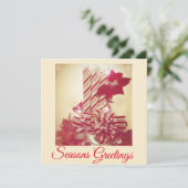 Beribboned Holiday Candle Kaart (Staand voorkant)