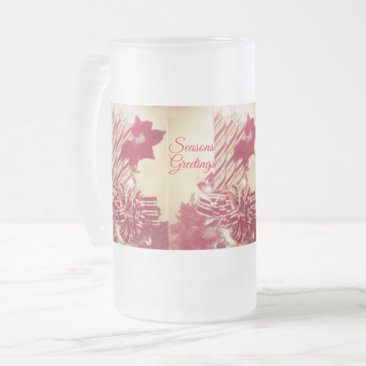 Beribboned Holiday Candle Matglas Bierpul (Voorkant links)