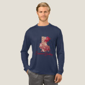 Beribboned Holiday Candle Tri-Blend Shirt (Voorkant)