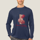 Beribboned Holiday Candle Tri-Blend Shirt (Voorkant volledig)