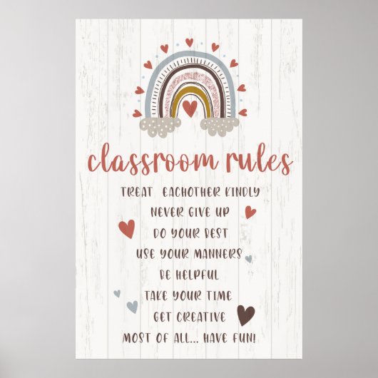 Bericht aan alle studenten Poster voor klaslokaal (Voorkant)