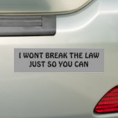 Bericht aan bumperklevers bumpersticker (Op auto)
