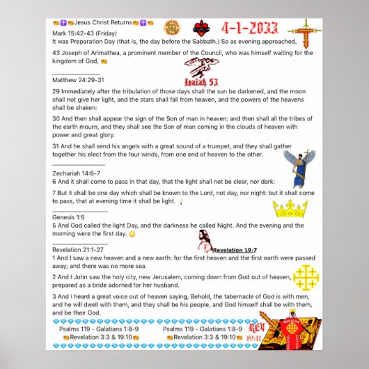 Bericht aan de kerk poster (Voorkant)