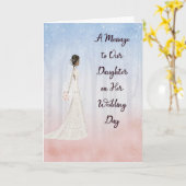 Bericht aan de zwarte dochter op de dag van het hu kaart (Gele Bloem)