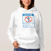 Bericht Alle bezoekers Hoodie (Voorkant)