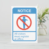 Bericht Alle bezoekers Kaart (Staand voorkant)