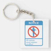 Bericht Alle bezoekers Sleutelhanger (Voorkant)