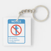 Bericht Alle bezoekers Sleutelhanger (Achterkant)