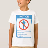 Bericht Alle bezoekers T-shirt (Voorkant)