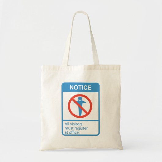 Bericht Alle bezoekers Tote Bag (Voorkant)