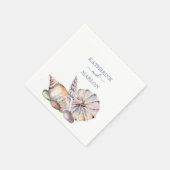 Bericht bij een fles verwijderen | Nautical Weddin Servet (Hoek)