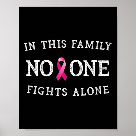 Bericht Borstkanker Bewustzijn Roze Lint Mannen Wo Poster (Voorkant)