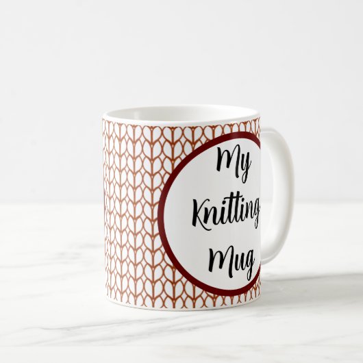  bericht breien koffiemok (Voorkant rechts)