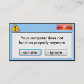 Bericht Computer Repair Company pop up Visitekaartje (Voorkant)