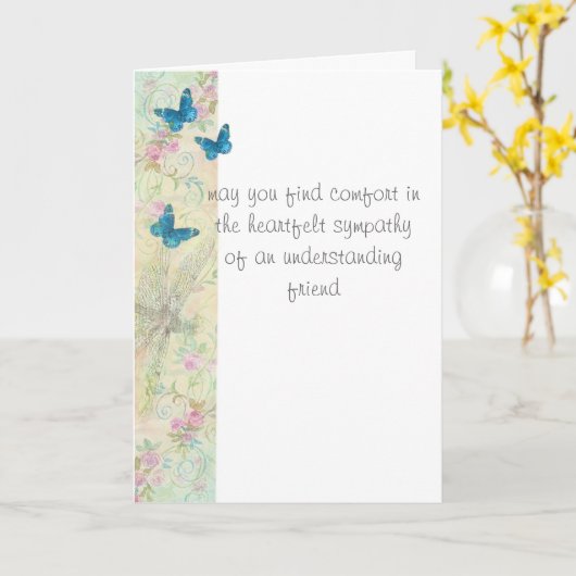 bericht etherisch art. van de sympathie het diepe kaart (Gele Bloem)