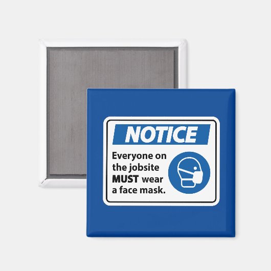 Bericht | Face Mask Magneet (Voorkant / Achterkant)