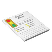 Bericht "Gedrag lichte student stoppen" Notitieblok (Schuin)