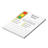 Bericht "Gedrag lichte student stoppen" Notitieblok (Linkerzijde)