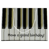  bericht Grand Birthday Piano Keys Large Cadeautasje (Voorkant)