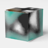 Bericht in a Bottle: Abstract bruin, Blauwgroen, B Bedankdoosjes (Voorkant Zijde)